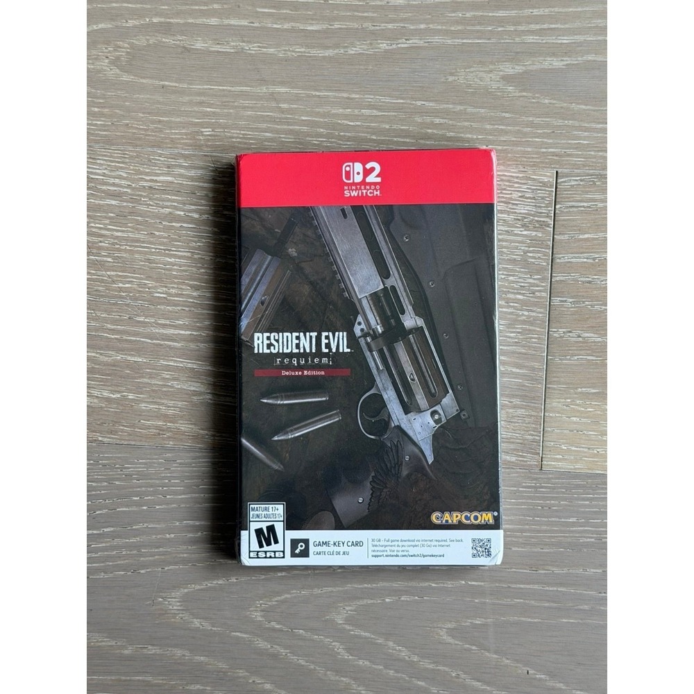 Resident Evil Requiem Deluxe Edition Steelbook Nintendo Switch 2 Game Key Card